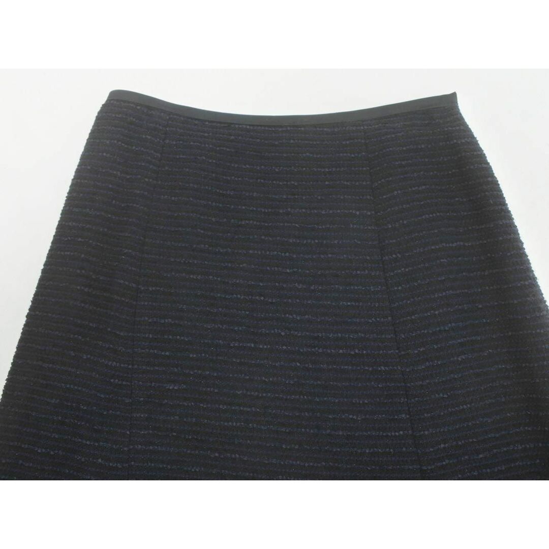 kumikyoku（組曲）(クミキョク)のKUMIKYOKU 組曲 Aライン 台形 スカート size2/黒x紺 ■◇ レディース レディースのスカート(ひざ丈スカート)の商品写真