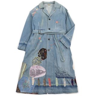 極美品●KAPITAL KOUNTRY キャピタルカントリー 20SS KR2010LJ02 リメイク パッチワーク デニムドッキングコート インディゴブルー L 日本製 正規品 メンズ(その他)