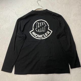 モンクレール(MONCLER)の希少XXL 極美品✨モンクレール× アンディフィーテッド ロンT ビッグロゴ 黒(Tシャツ/カットソー(七分/長袖))