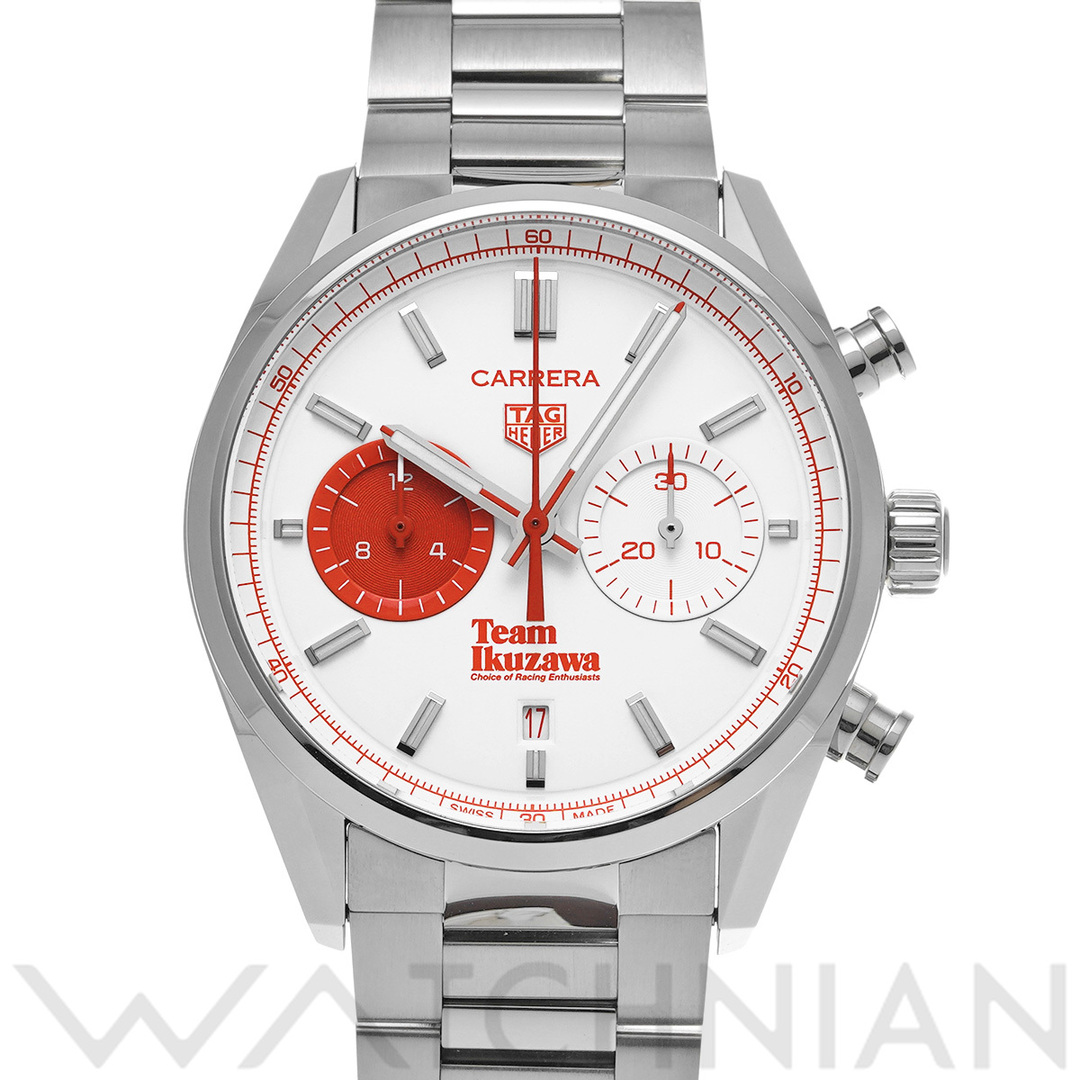 TAG Heuer(タグホイヤー)の中古 タグ ホイヤー TAG HEUER CBN201F.EB0356 ホワイトオパーリン/レッド メンズ 腕時計 メンズの時計(腕時計(アナログ))の商品写真