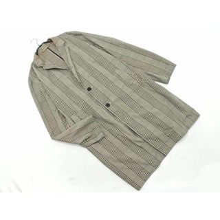 アバハウス(ABAHOUSE)のABAHOUSE アバハウス ecru チェック ロング ジャケット size50/ベージュ ■◇ メンズ(その他)