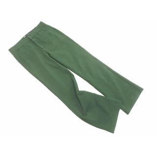 ザラ(ZARA)のZARA ザラ ストレッチ フレア パンツ sizeM/緑 ■■ レディース(その他)