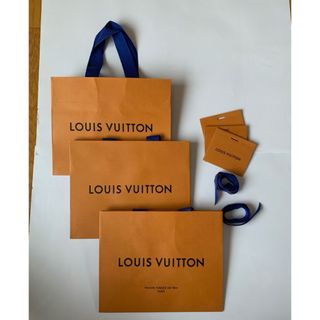 ルイヴィトン(LOUIS VUITTON)の【LOUIS VUITTON】紙袋3枚 &メッセージカード3枚&リボン2巻(ショップ袋)