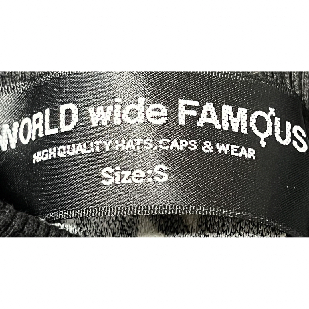 WORLD wide FAMOUS(ワールドワイドフェイマス)の匿名発送　美品　WORLD WIDE FAMOUS 千鳥格子　スウェット　S レディースのトップス(トレーナー/スウェット)の商品写真