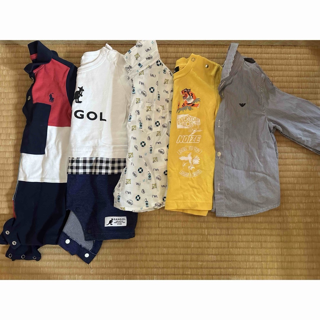 ブランド物 アルマーニ エンポリ POLO 男の子 服 キッズ/ベビー/マタニティのベビー服(~85cm)(ロンパース)の商品写真