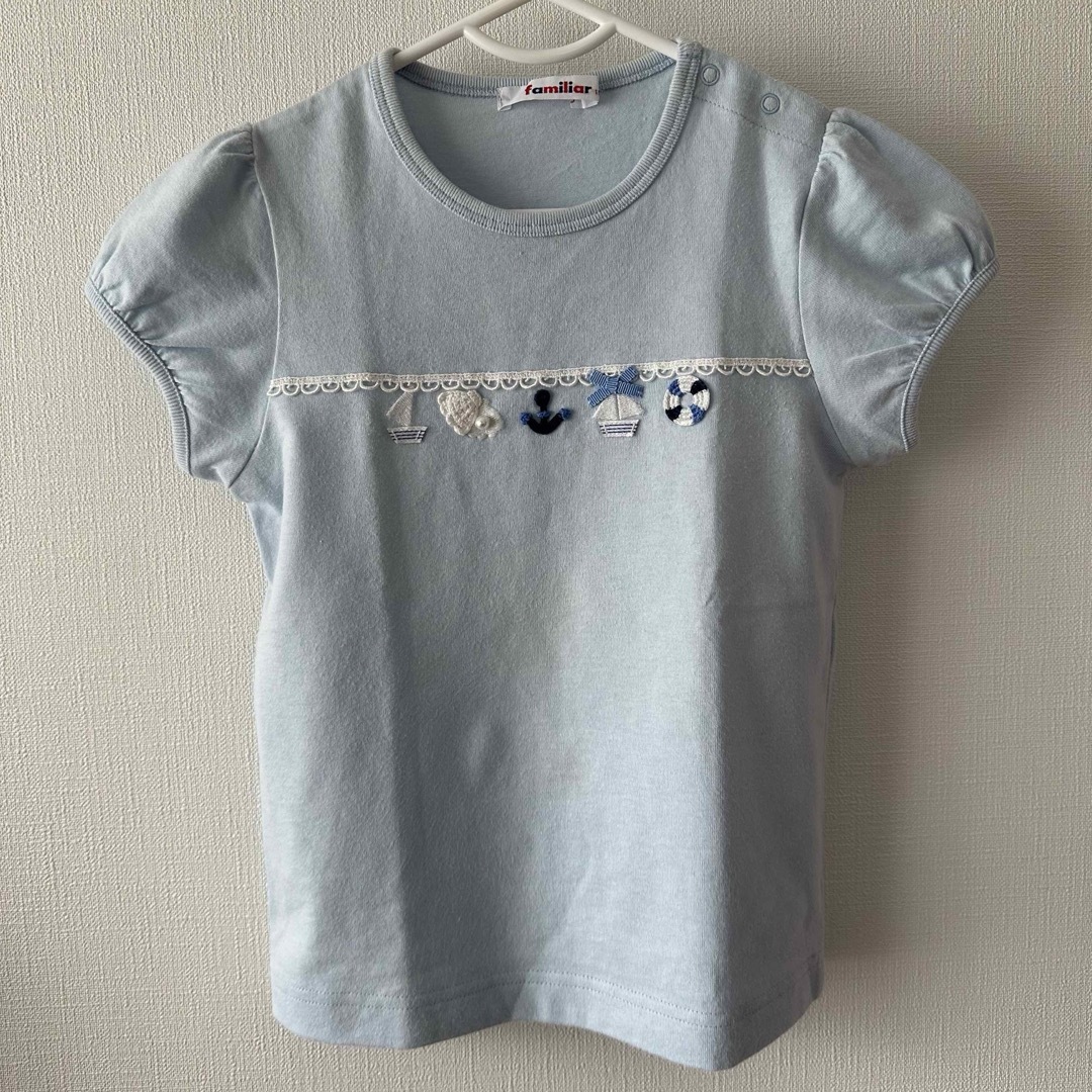 familiar(ファミリア)の【ご専用&美品】familiar Tシャツ サイズ110cm キッズ/ベビー/マタニティのキッズ服女の子用(90cm~)(Tシャツ/カットソー)の商品写真