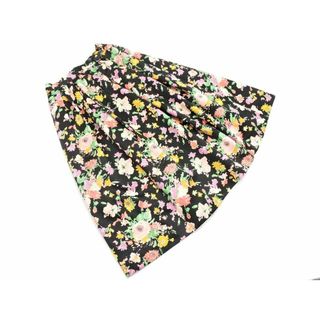 スピックアンドスパン(Spick & Span)のスピック＆スパン 花柄 フレア スカート size38/黒 ■◇ レディース(ロングスカート)