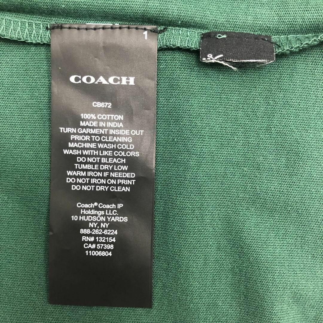 COACH(コーチ)の☆未使用品☆【COACH】エッセンシャル ロング スリーブ Tシャツ 緑 メンズのトップス(Tシャツ/カットソー(七分/長袖))の商品写真