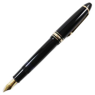 モンブラン(MONTBLANC)の良品●MONTBLANC モンブラン マイスターシュテュック No.146 ペン先K18 Fニブ ホワイトスター 万年筆 ブラック ゴールド(ペン/マーカー)