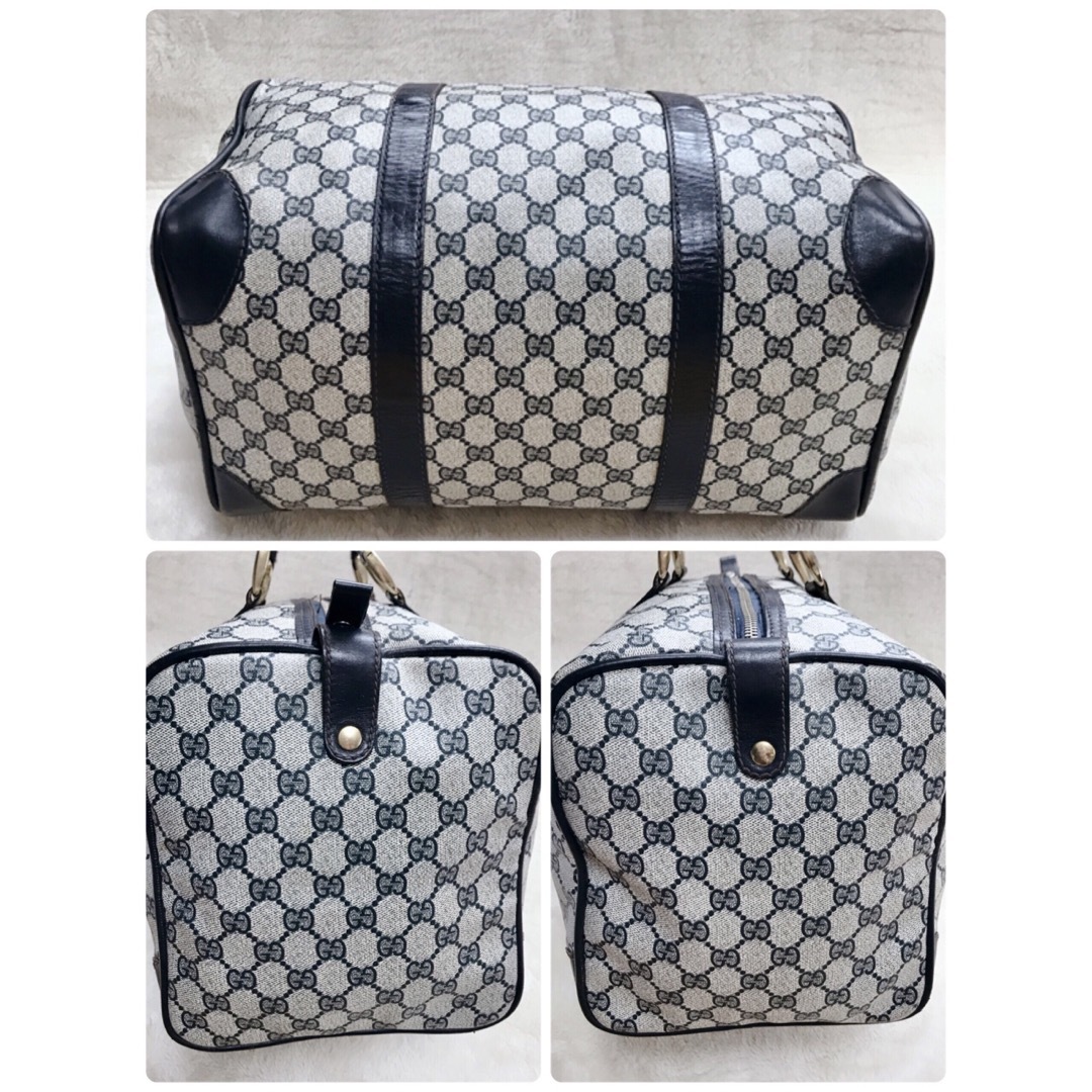 Gucci(グッチ)のGUCCI グッチ GGスプリーム PVC ボストンバッグ レザー ハンドバッグ レディースのバッグ(ボストンバッグ)の商品写真