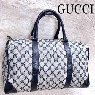 グッチ(Gucci)のGUCCI グッチ GGスプリーム PVC ボストンバッグ レザー ハンドバッグ(ボストンバッグ)