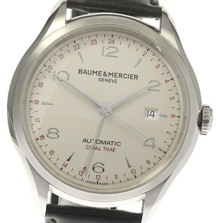 ボームエメルシエ(BAUME&MERCIER)のボーム＆メルシェ Baume & Mercier 65730 クリフトン GMT デイト 自動巻き メンズ 良品 保証書付き_806332(腕時計(アナログ))
