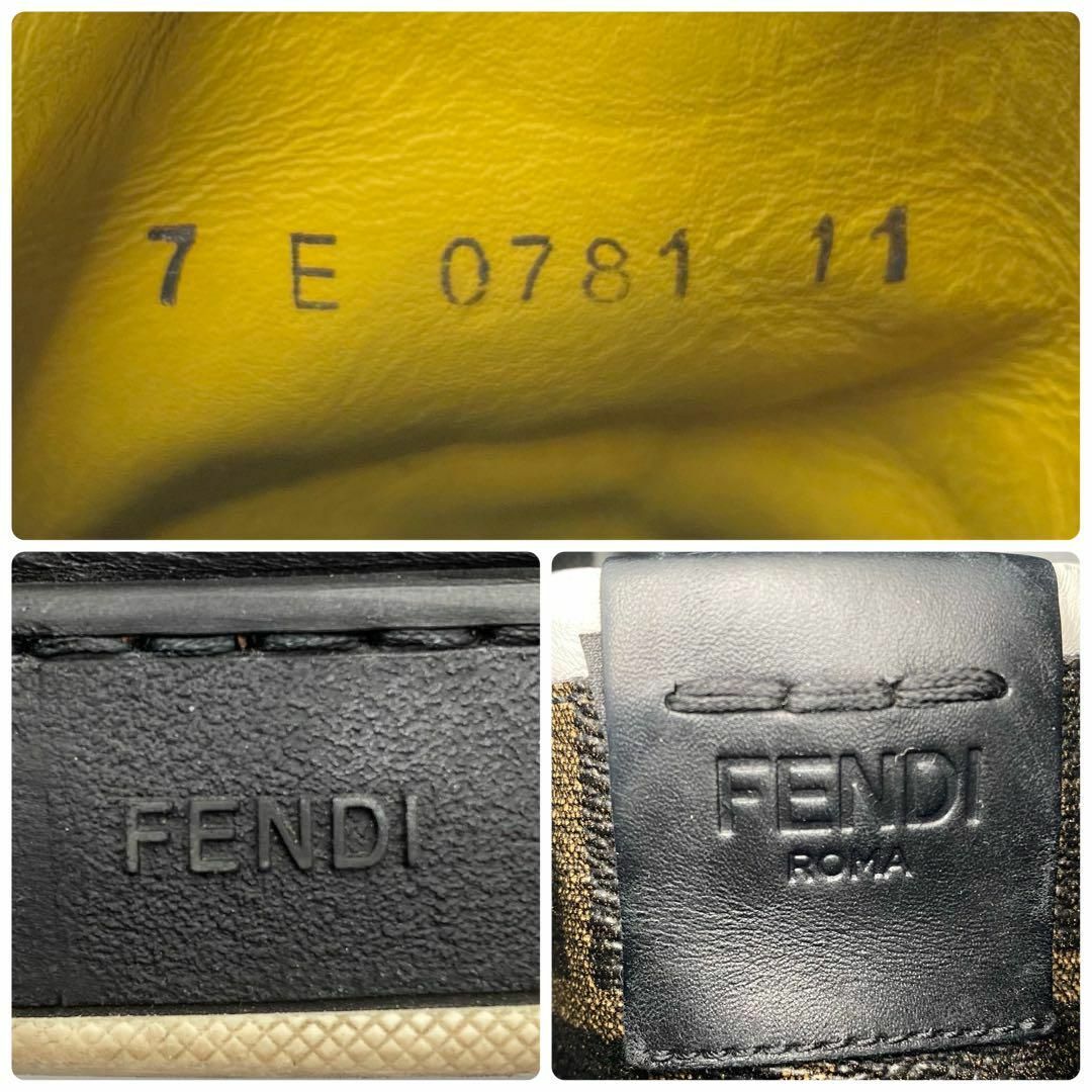 FENDI(フェンディ)の稀少　フェンディ　ズッカ柄　FFロゴ　スニーカー　本革　11 メンズの靴/シューズ(スニーカー)の商品写真