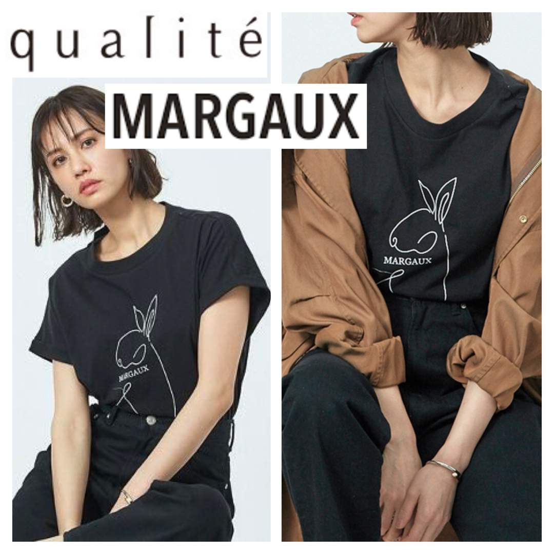 qualite(カリテ)の限定■qualite MARGAUX scape■USAGI 別注 Tシャツ F レディースのトップス(Tシャツ(半袖/袖なし))の商品写真