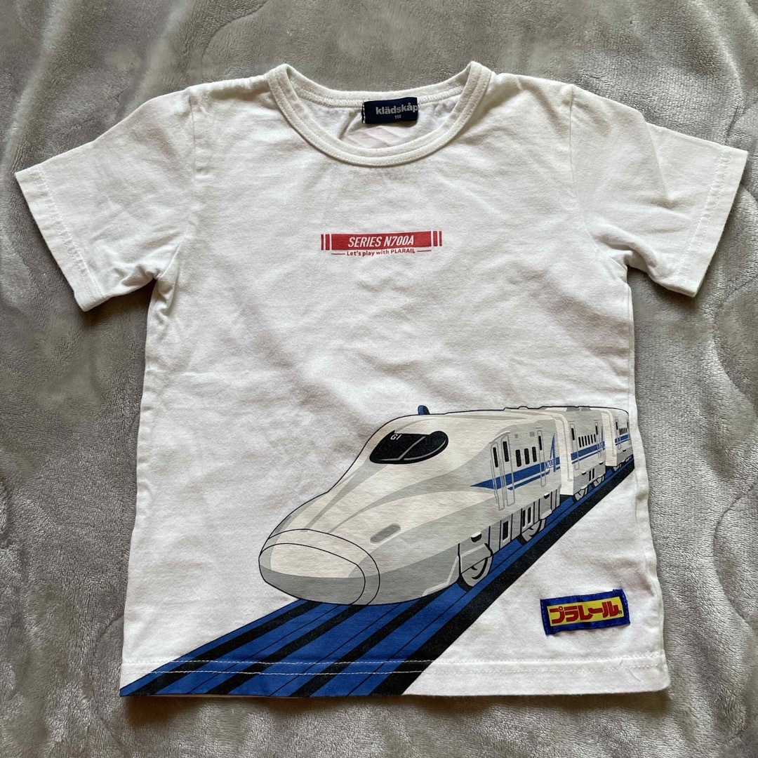 kladskap(クレードスコープ)のクレードスコープ 110 キッズ Tシャツ 半袖 プラレール 新幹線 JR 電車 キッズ/ベビー/マタニティのキッズ服男の子用(90cm~)(Tシャツ/カットソー)の商品写真