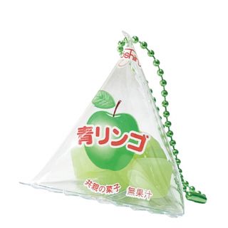 共親製菓さくらんぼ餅シャカシャカマスコットミニチュアチャーム青リンゴ(その他)