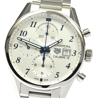 タグホイヤー(TAG Heuer)のタグホイヤー TAG HEUER CBK2114 カレラ キャリバー16 クロノグラフ 自動巻き メンズ 美品 箱・保証書付き_808143(腕時計(アナログ))