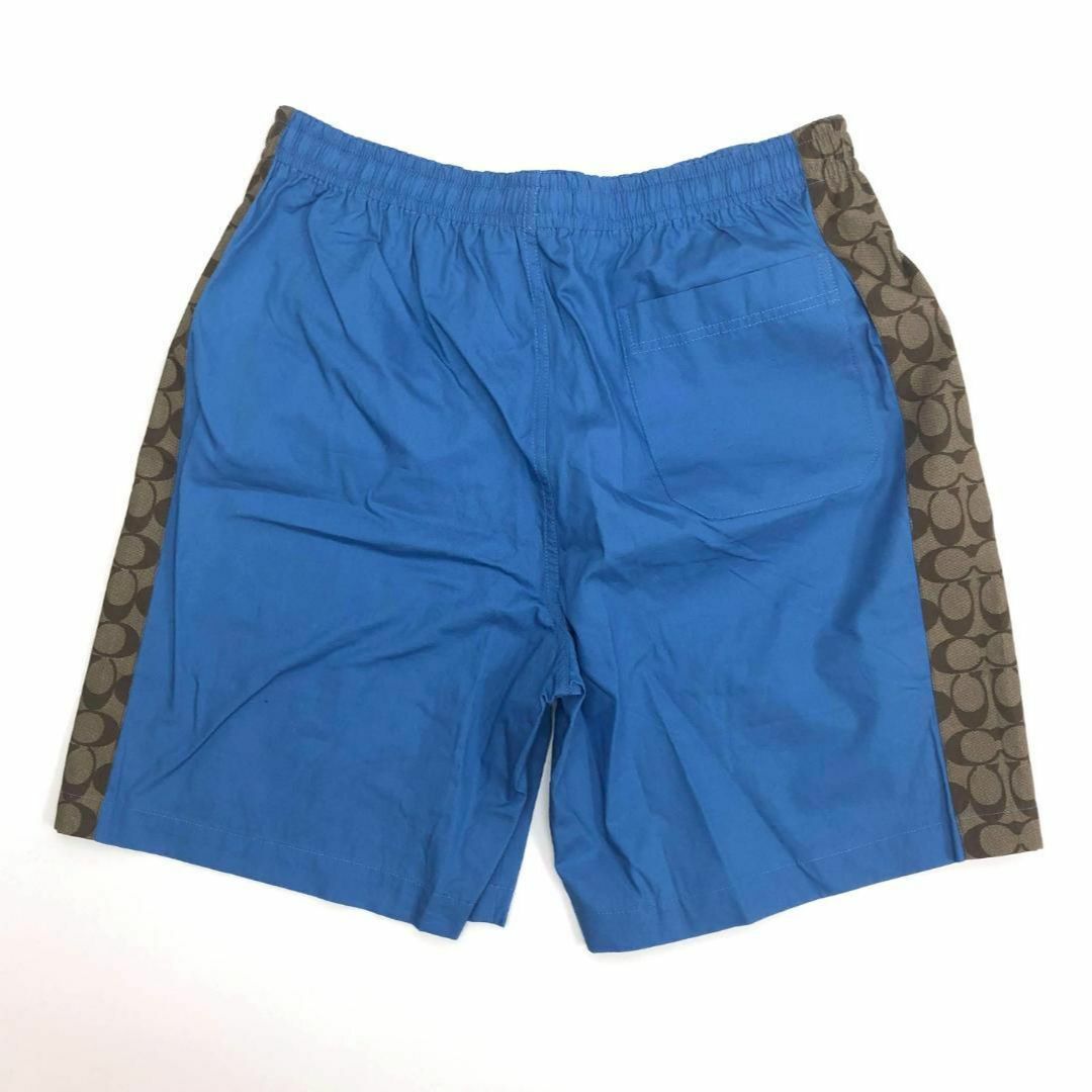 COACH(コーチ)の☆未使用品☆【COACH】シグネチャー カラーブロック ショーツ 青 メンズのパンツ(ショートパンツ)の商品写真