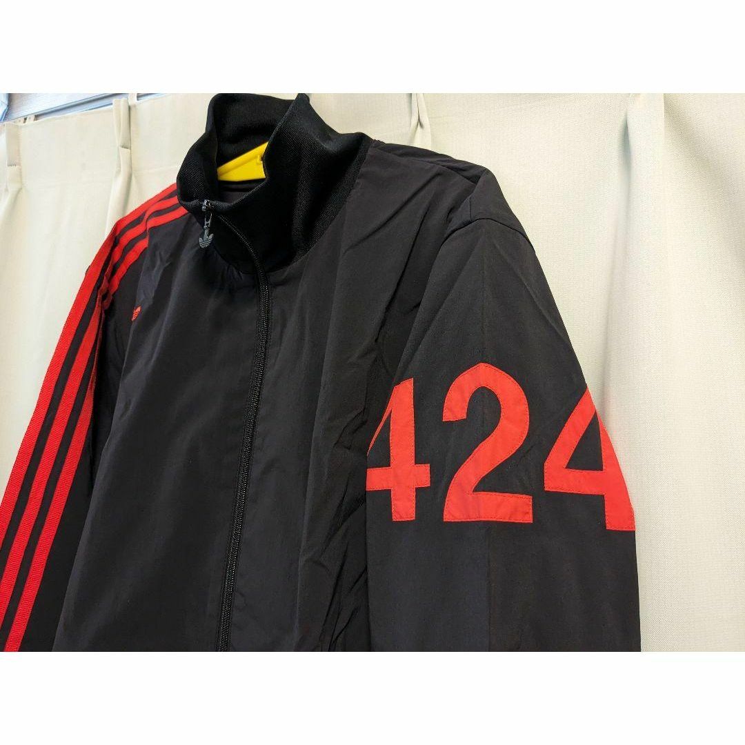 adidas(アディダス)のadidas 424トラックジャケット ジャージ FS6238  2XO 黒 赤 メンズのトップス(ジャージ)の商品写真