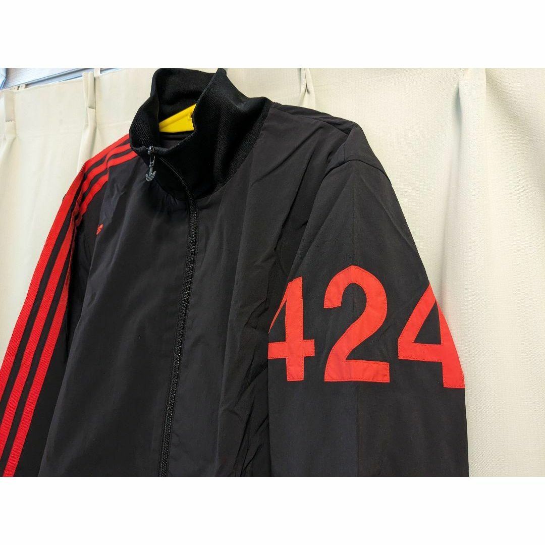 adidas - adidas 424トラックジャケット ジャージ FS6238 2XO 黒 adidas - adidas 424トラックジャケット ジャージ FS6238 2XO 黒