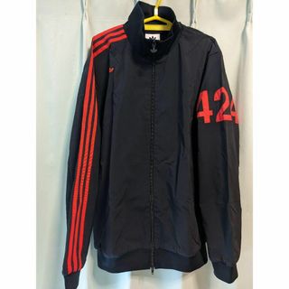 アディダス(adidas)のadidas 424トラックジャケット ジャージ FS6238  2XO 黒 赤(ジャージ)