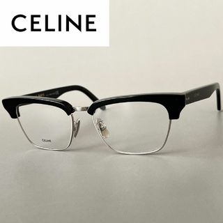 セリーヌ(celine)のメガネ セリーヌ メンズ レディース サーモントブロー ブラック シルバー 黒(サングラス/メガネ)