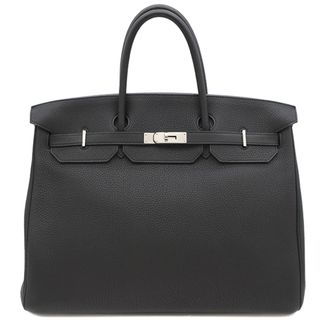 エルメス(Hermes)のエルメス HERMES ハンドバッグ バーキン40 トゴ ブラック シルバー金具 黒  X刻印 【箱】【中古】(ハンドバッグ)