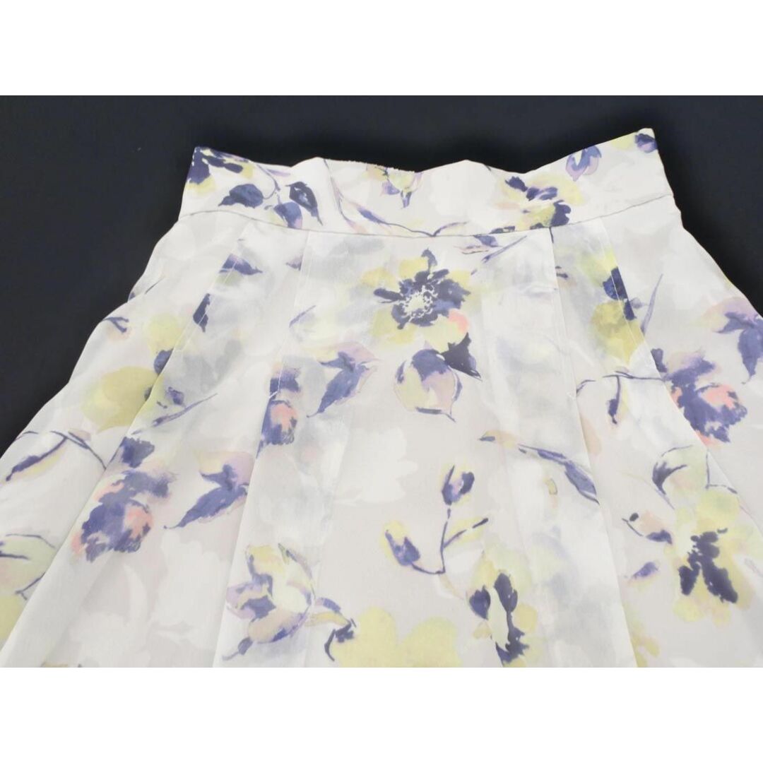 MISCH MASCH(ミッシュマッシュ)のミッシュマッシュ 花柄 フレア スカート size38/グレー ■◇ レディース レディースのスカート(ロングスカート)の商品写真