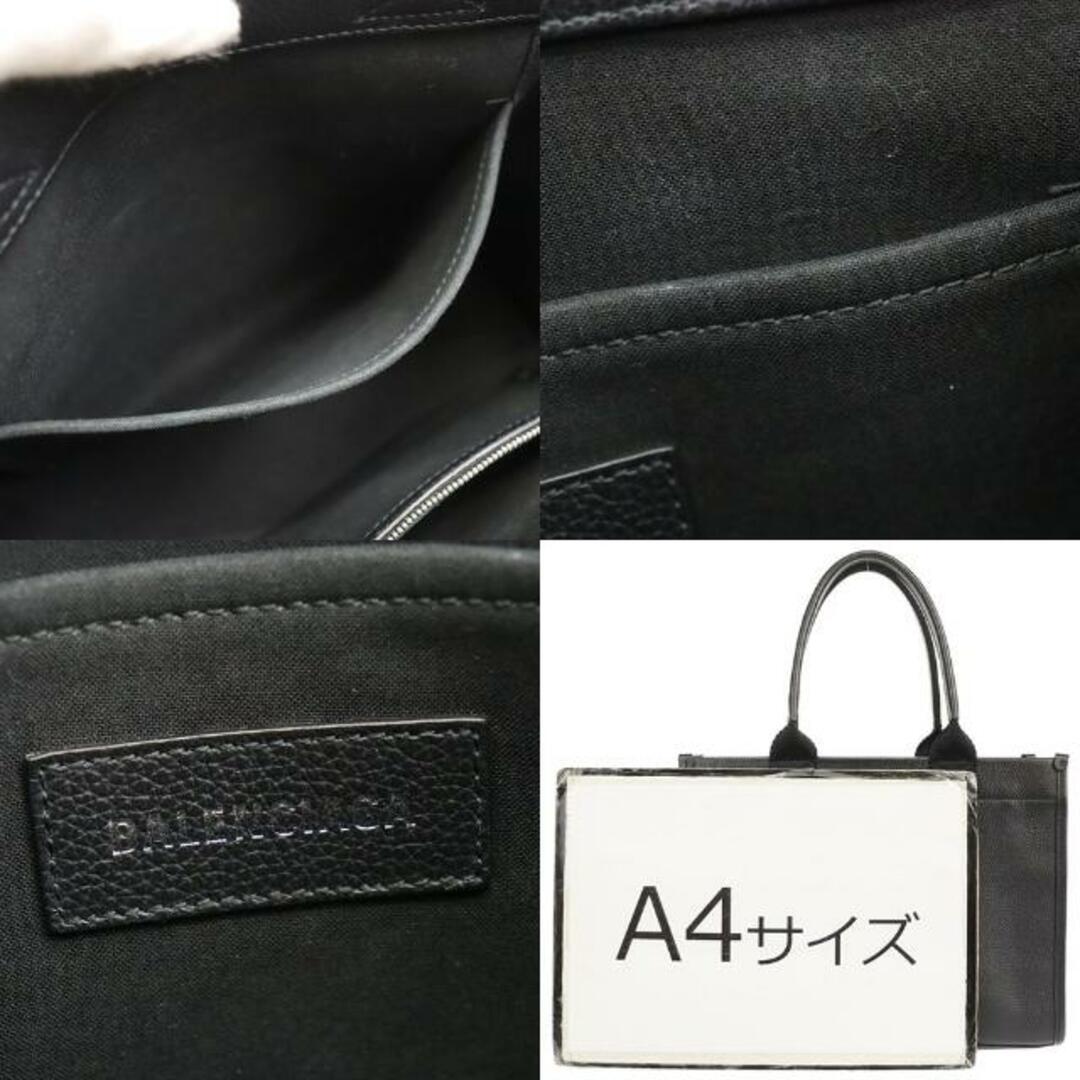 Balenciaga(バレンシアガ)のバレンシアガ トートバッグ ハードウェア S 671402 中古 ブラック レザー BALENCIAGA 【中古】 | 2WAY ショルダー バック 黒 手提げカバン ユニセックス ロゴ シンプル ファッション ブランド Aランク メンズのバッグ(トートバッグ)の商品写真