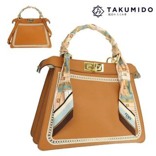 フェンディ(FENDI)のフェンディ ハンドバッグ ピーカブー ISEEU ミディアム 8BN321 中古 ブラウン レザー FENDI 【中古】 | アイシーユー 2WAY ショルダーバッグ 肩掛け レディース ファッション バック ブランド ランクSA(ハンドバッグ)