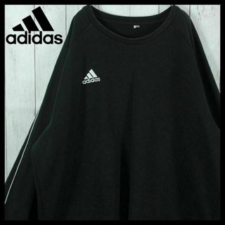 adidas - 【希少】アディダス スウェット トレーナー ブラック 入手困難 刺繍ロゴ