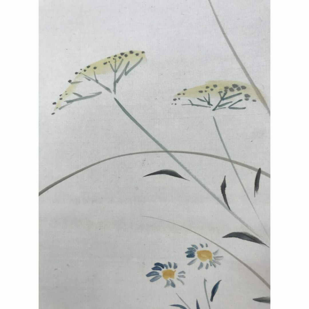 真作/矢野橋村/秋草鶉図/花鳥図/ウズラ図/掛軸☆宝船☆AE-406 真作/矢野橋村/秋草鶉図/花鳥図/ウズラ図/掛軸☆宝船☆AE-406