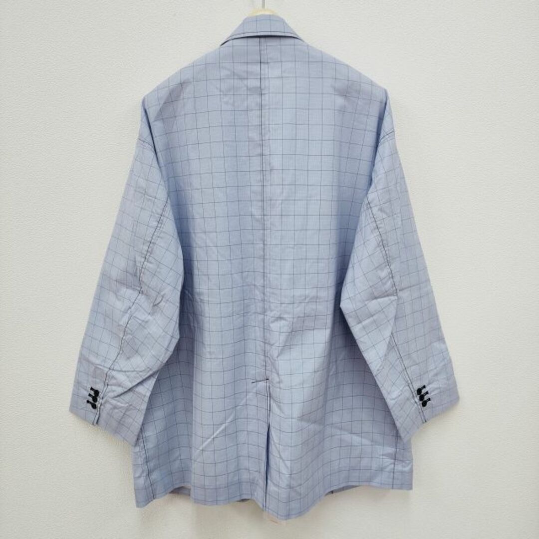 Graphpaper(グラフペーパー)のGraphpaper×THOMAS MASON 新品未使用品 Shirt Jacket GM201-20055 定価63800円 サイズ1 テーラードジャケット ライトブルー メンズ グラフペーパー×トーマスメイソン【中古】4-0320M☆ メンズのジャケット/アウター(テーラードジャケット)の商品写真