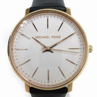 マイケルコース(Michael Kors)のマイケルコース 美品 PYPER 腕時計 クオーツ 文字盤 白 ■SM1(腕時計)