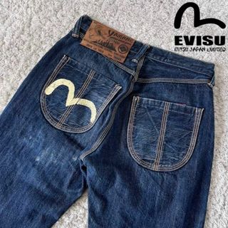 EVISU - 8ke 旧パッチ EVISUエヴィス 恵比寿 アーキュエイトステッチ 