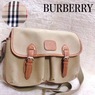 バーバリー(BURBERRY)の激レア BURBERRY メッセンジャーバッグ ショルダーバッグ ノバチェック(ショルダーバッグ)