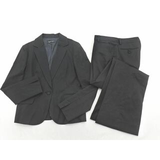 インディヴィ(INDIVI)のインディヴィ セットアップ ジャケット パンツ スーツ size41/黒 ■◇ レディース(スーツ)