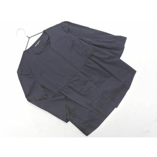 23区 - 23区 ノーカラー ジャケット size32/紺 ■◇ レディース