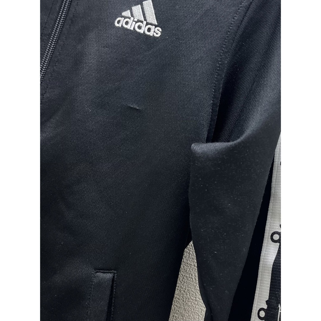 adidas(アディダス)のアディダス  フルジップジャンパー　150 ブラック　ジャージ キッズ/ベビー/マタニティのキッズ服男の子用(90cm~)(ジャケット/上着)の商品写真