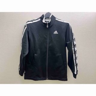 アディダス(adidas)のアディダス  フルジップジャンパー　150 ブラック　ジャージ(ジャケット/上着)