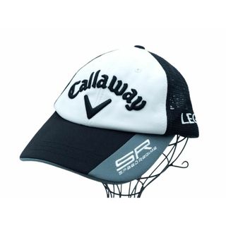 キャロウェイゴルフ(Callaway Golf)のCallaway キャロウェイ メッシュ キャップ size57-59cm/黒ｘ白 ■◆ メンズ(キャップ)