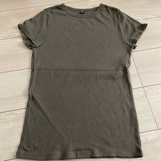 ユニクロ(UNIQLO)のユニクロ　スーピマコットン　リブクルーネックT(Tシャツ(半袖/袖なし))