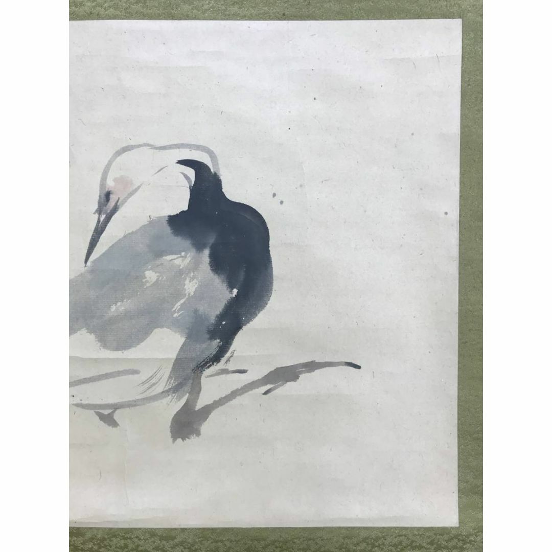 模写/竹内栖鳳/鶴図/花鳥図/ツル図/横物/掛軸☆宝船☆AE-267 模写/竹内栖鳳/鶴図/花鳥図/ツル図/横物/掛軸☆宝船☆AE-267