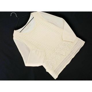 グローブ(grove)のgrove グローブ レース ブラウス シャツ sizeM/アイボリー ■◇ レディース(シャツ/ブラウス(長袖/七分))