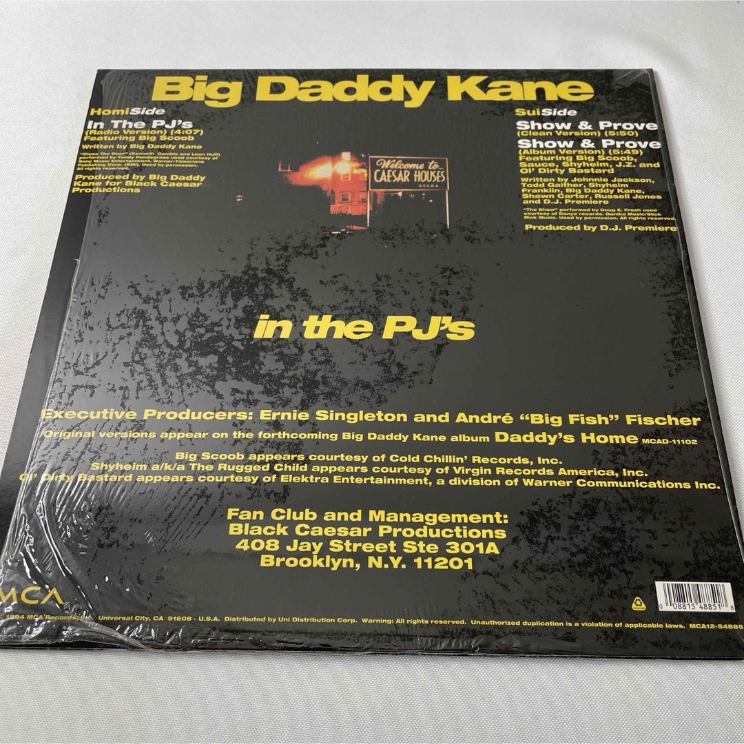 Big Daddy Kane / In The PJ's【12"USオリジナル】 エンタメ/ホビーのCD(ヒップホップ/ラップ)の商品写真