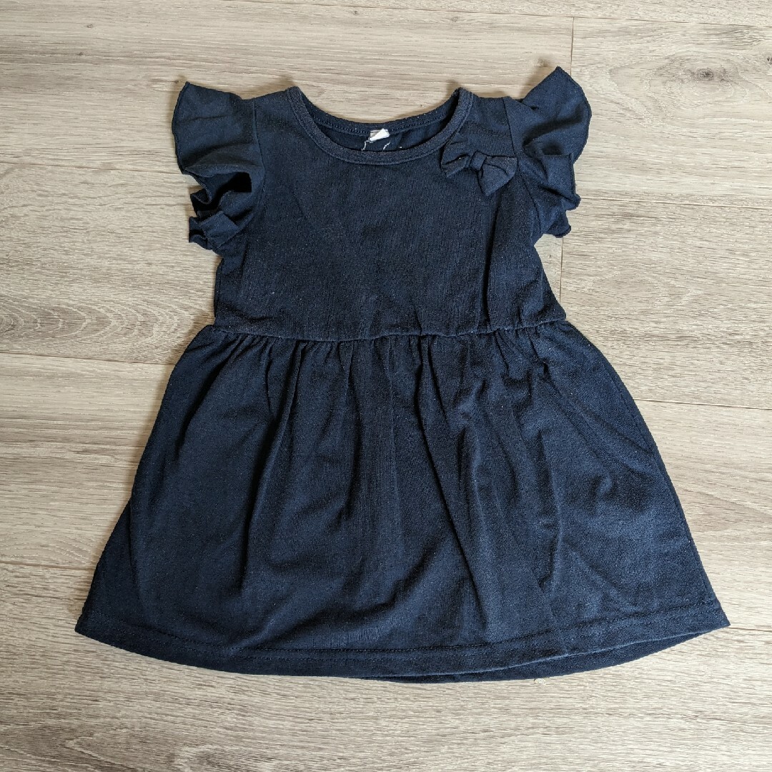 西松屋(ニシマツヤ)の半袖ワンピース　2点セット キッズ/ベビー/マタニティのキッズ服女の子用(90cm~)(ワンピース)の商品写真