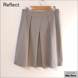 リフレクト(ReFLEcT)のReflect レディース タックスカート ひざ丈 フレア 日本製 L(ひざ丈スカート)