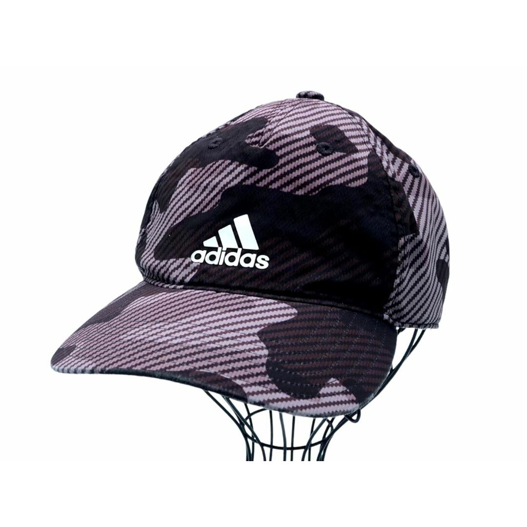 adidas(アディダス)のadidas アディダス CAMO キャップ size57-60ｃｍ/紫ｘ茶 ■■ レディース レディースの帽子(キャップ)の商品写真