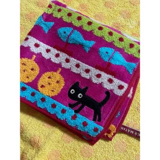 アツコマタノBIGサイズ　ハンドタオルpねこタオルハンカチ40x40(タオル/バス用品)