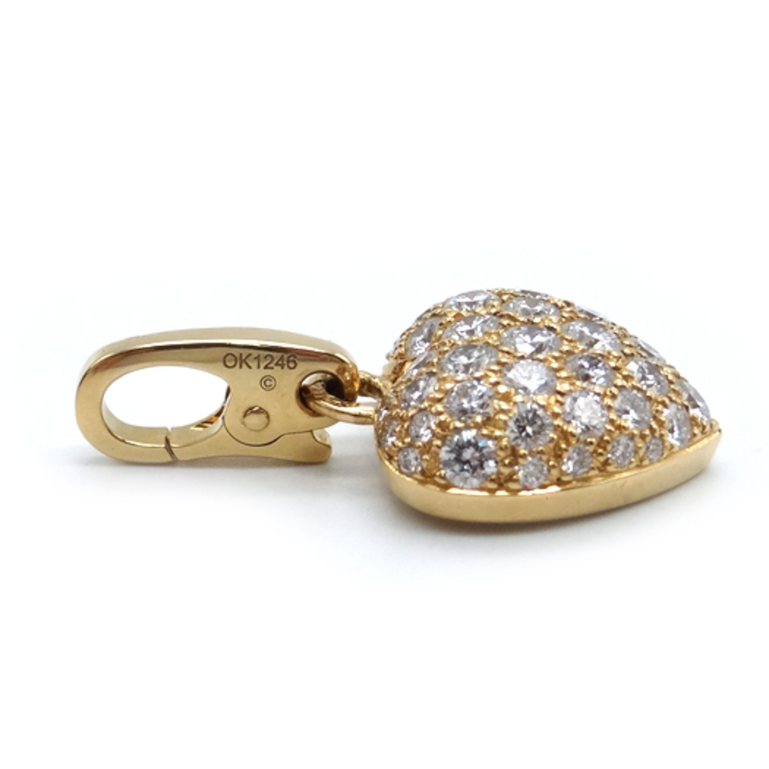 Cartier - カルティエ ハート パヴェダイヤ チャーム ペンダント Cartier - カルティエ ハート パヴェダイヤ チャーム ペンダント